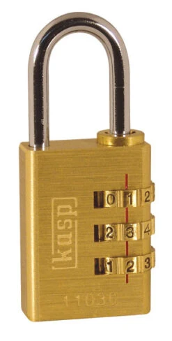 Kasp Brass Combination Padlock 30mm K11030D
