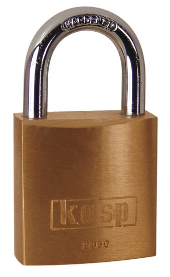 Kasp Brass Padlock 30mm Keyed Alike K12030A1
