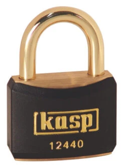 Kasp Brass Padlock 40mm Black K12440BLAD