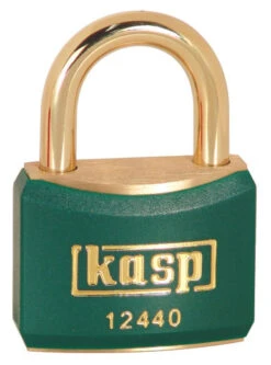 Kasp Brass Padlock 40mm Green K12440GRED
