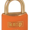 Kasp Brass Padlock 40mm Orange Keyed Alike K12440ORAA1