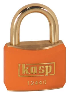 Kasp Brass Padlock 40mm Orange K12440ORAD