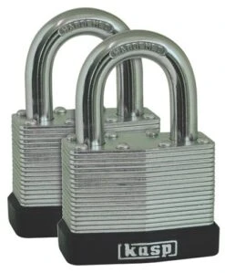 Kasp Laminated Steel Padlock 40mm - Twin Pack K13040D2