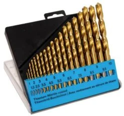 C.K Titanium Nitride Coated Drills Size 1-10mm Set Of 19 T3291