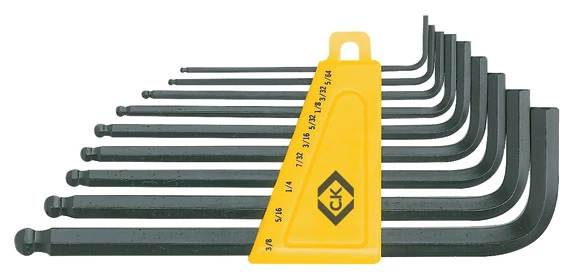 C.K Ball End Hexagon Key A/F Set Of 9 T4444I