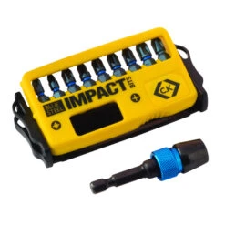 C.K Blue Steel Impact Screwdriver Bit Pozi Set Of 10 T4510