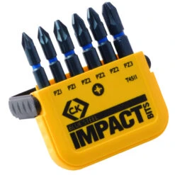 C.K Blue Steel Impact Screwdriver Bit Pozi Set Of 6 T4511