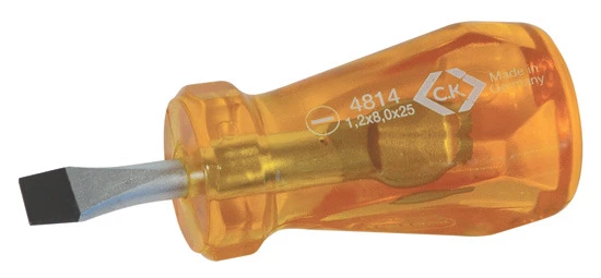 C.K Heavy Duty Stubby Screwdriver Slotted 8x25mm T4814 31