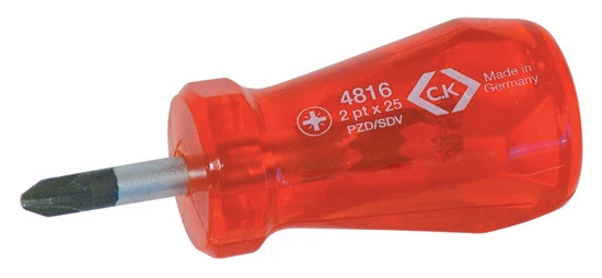 C.K Heavy Duty Stubby Screwdriver PZ2x25mm T4816 2