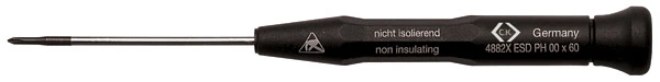 C.K Xonic ESD Precision Electronics Screwdriver PH1x80mm T4882X1 ESD