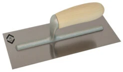 C.K Finishing Trowel Carbon Steel Wood Grip 280x120mm T5068