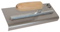 C.K Concrete Edging Trowel Carbon Steel Wood Grip 280x115mm T5274