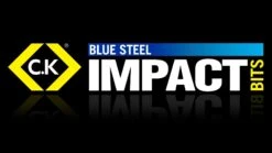 C.K Blue Steel Impact Screwdriver Bit 50mm PZ2 Pack Of 3 T4560 PZ2LD